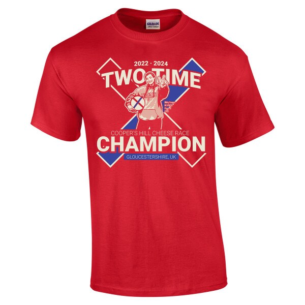 RED SHORT SLEEVE TEE - ABBY LAMPE T